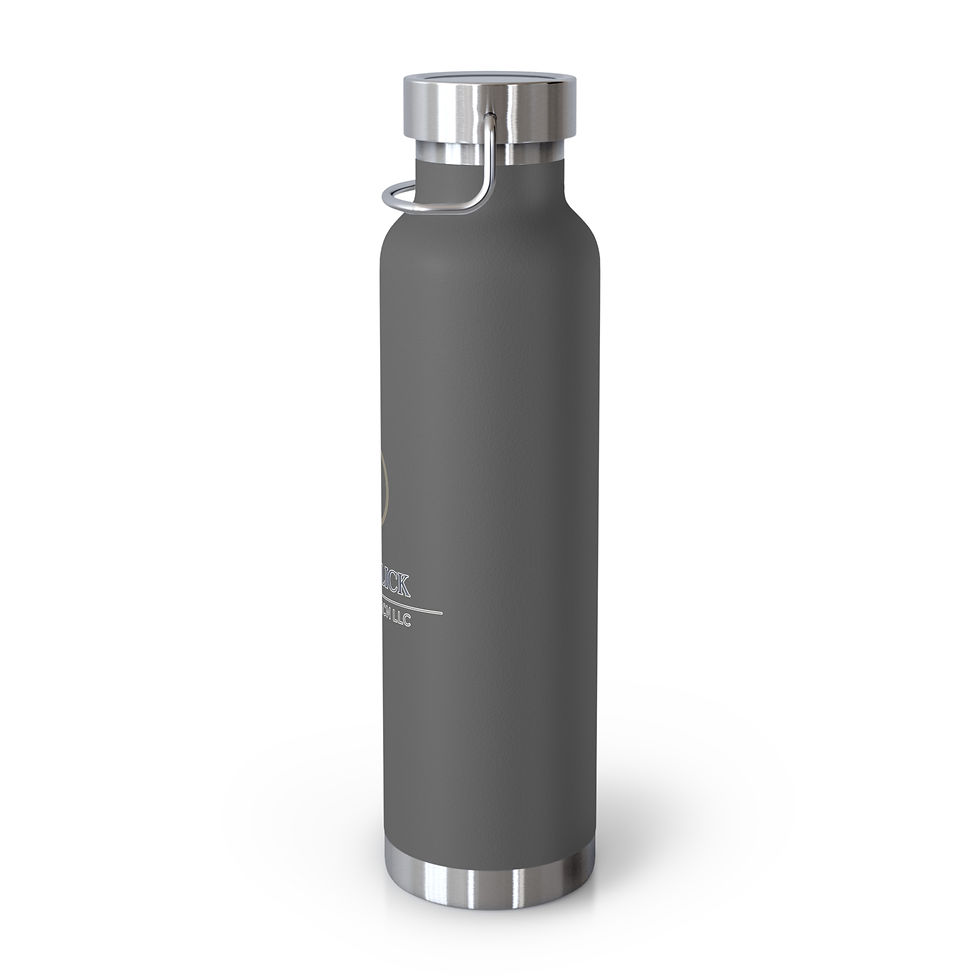 Thumbnail: Insulated 22oz Copper Vacuum Water Bottle — One Click Logo Travel Flask