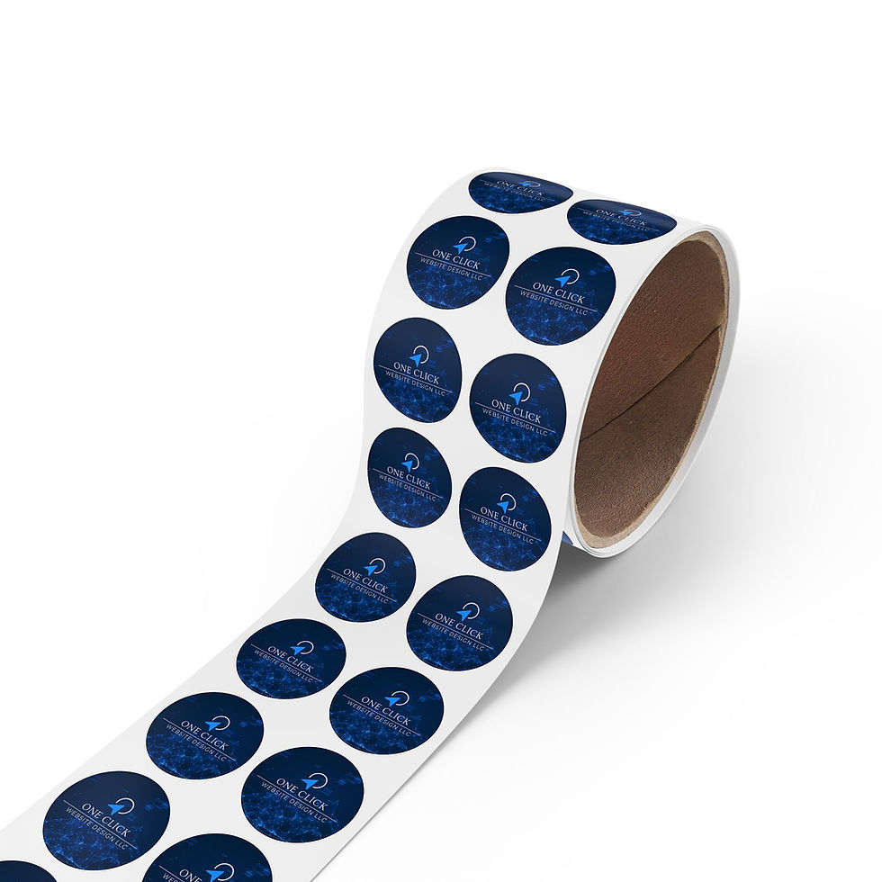 Miniatura: Round Logo Sticker Roll —  Branded Labels
