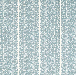 Soft blue striped pillow with a subtle pattern on a light background