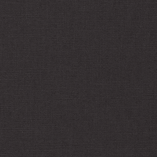 Solid black linen pillow with a smooth natural texture