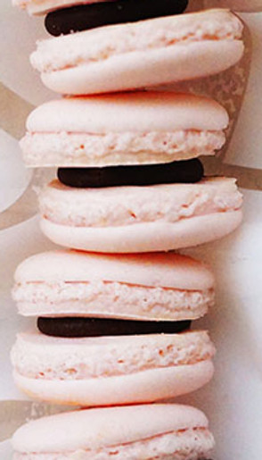 macarons de ganache de choolate