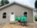 Kennebunk Savings volunteering on a Habitat for Humanity Build Site in Sanford Maine