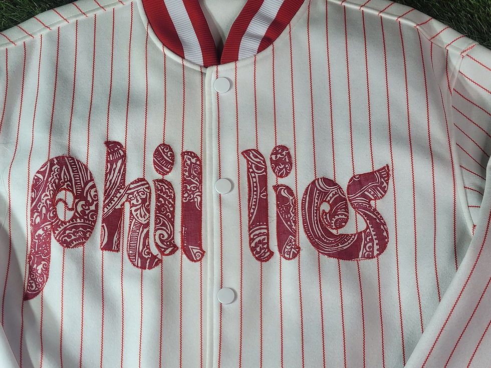 Thumbnail: "Doc’s October" Pinstriped VarsityJacket