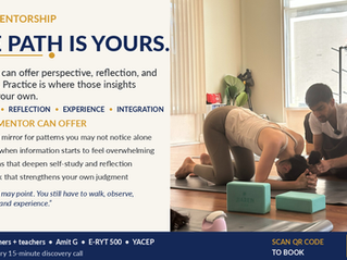 The Path Is Yours: The Role of a Mentor on the Yoga Path