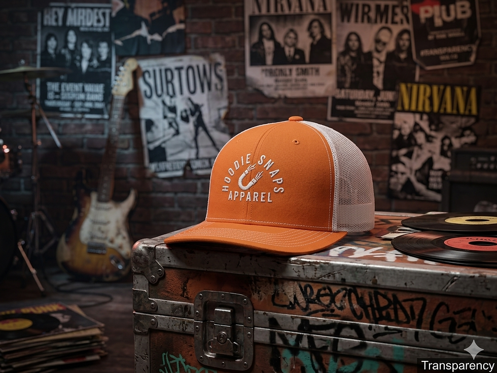 Thumbnail: Orange/White Magnetic Hoodie Hat