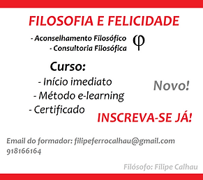 Cartaz do curso Filosofia e felicidade.p