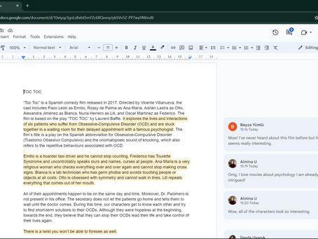 -Toc Toc. -Who's there? : Collaborative Writing Project