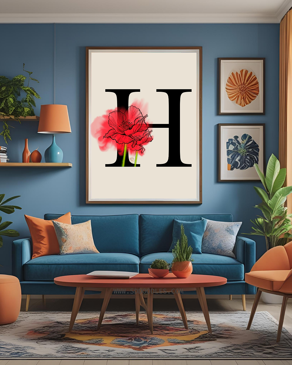 Poster print for a studio or creative workspace… bringing tropical energy indoors and outdoors