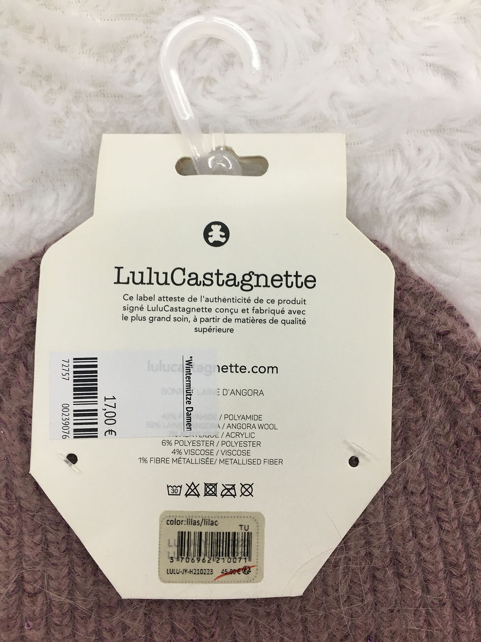 Miniature : Bonnet - Angora Lulu Castagnette