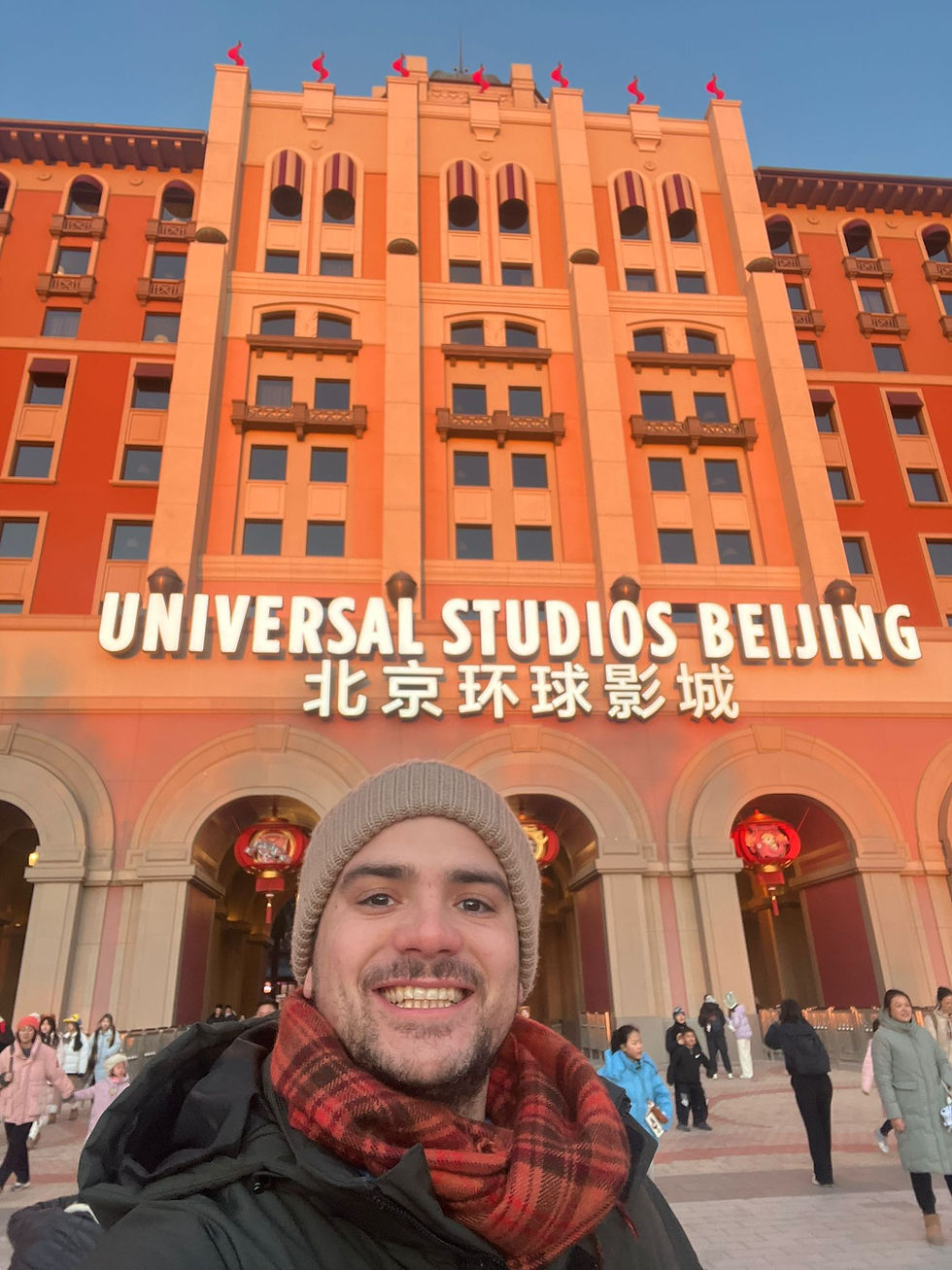 Un friolento yo en Universal Studios Beijing