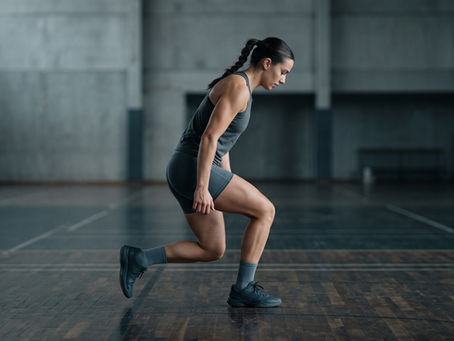 Athlete single-leg landing