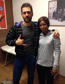 with Yadisleidy Pedroso