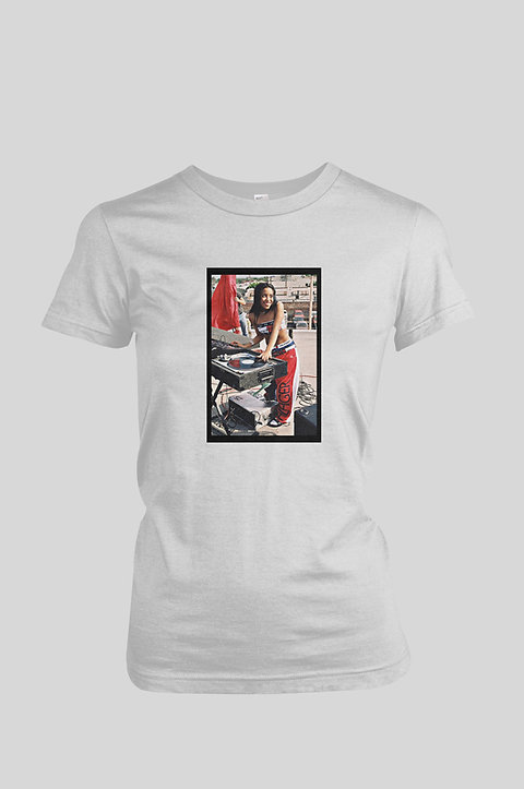 Aaliyah Dj Tommy Hilfiger Women S T Shirt B Side Clothing