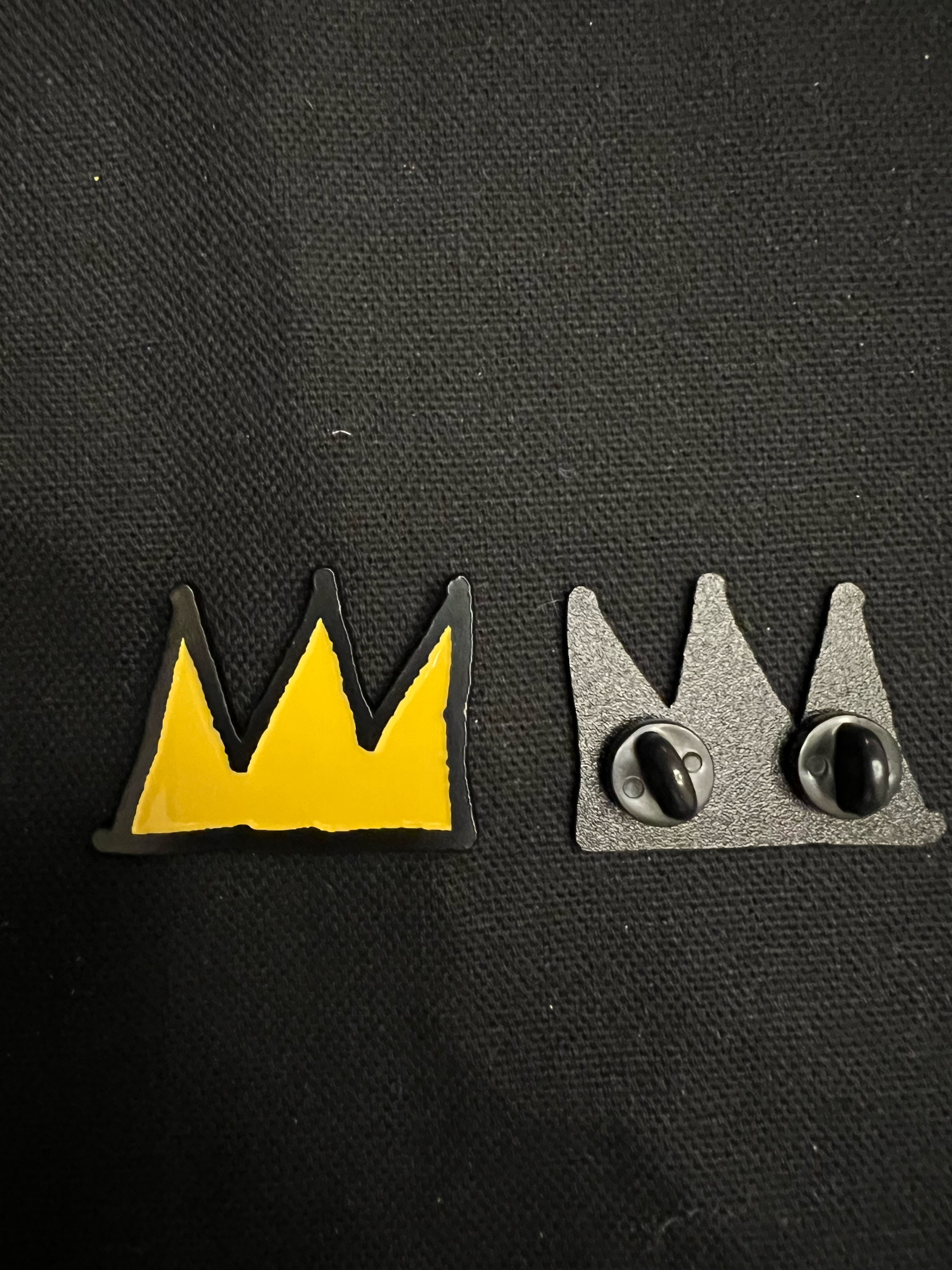 Jean-Michel Basquiat Crown Enamel Pin