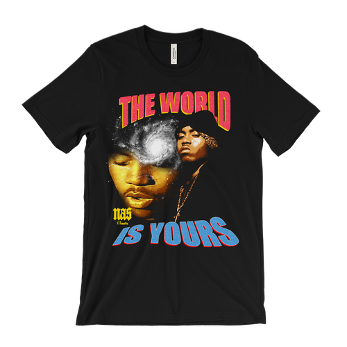 Nas THE WORLD is YOURS. Tシャツ L Nas The World Is Yours T-Shirt | b-side-clothing