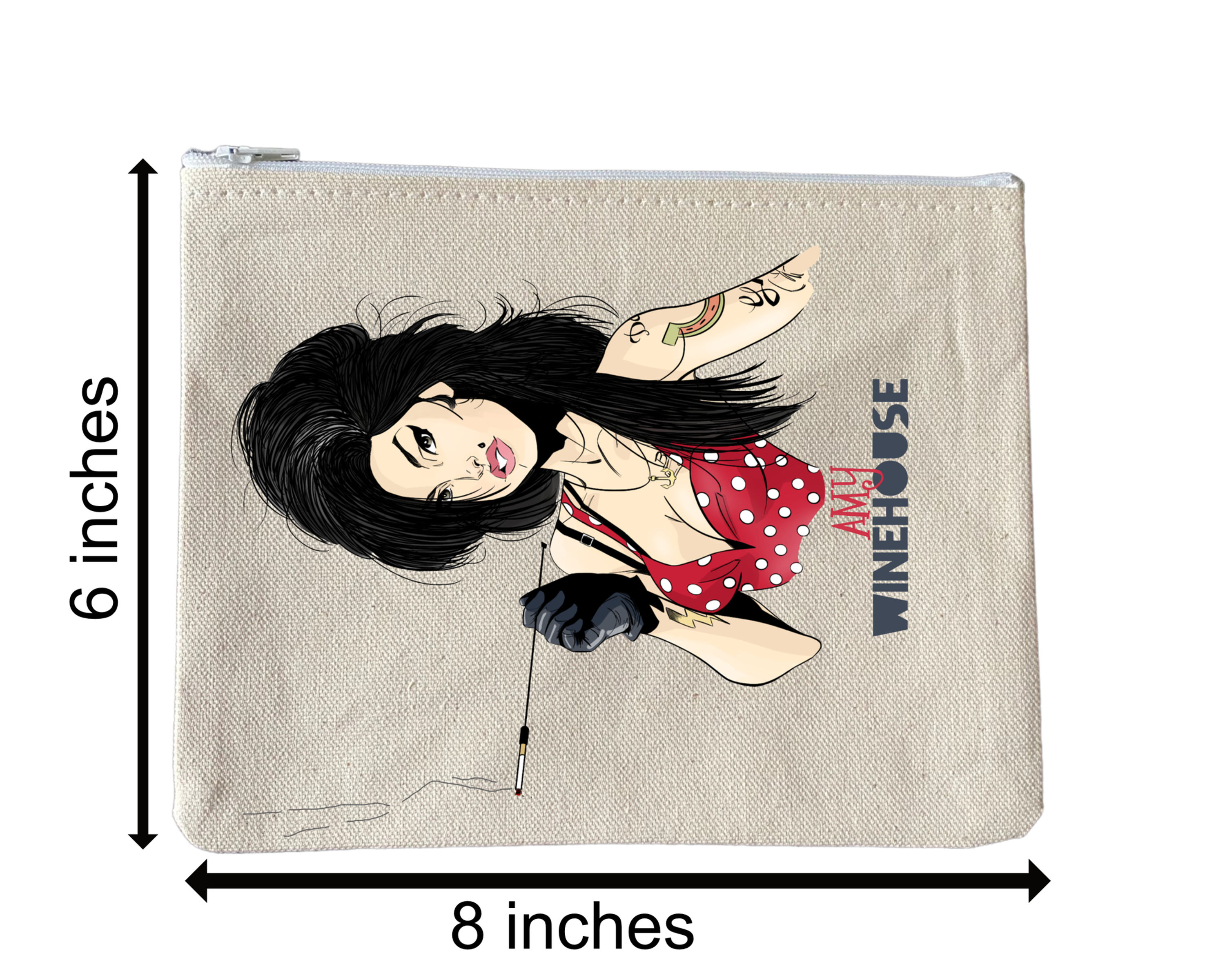 Amy Winehouse Zipper Bag