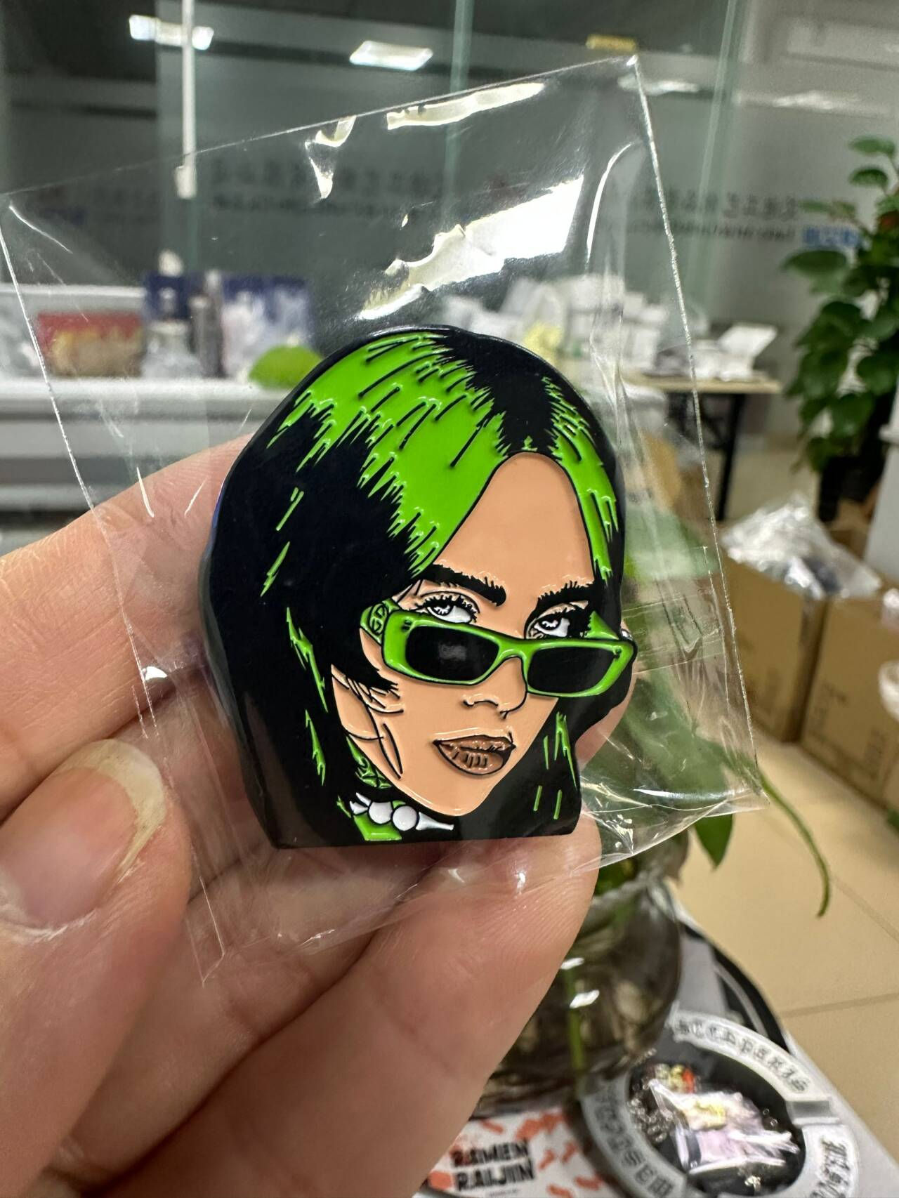 Billie Eilish Green Hair Pin