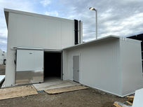 Industrial walk-in freezer room