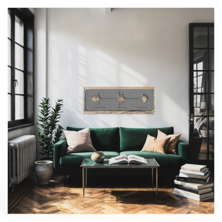 Thumbnail: Sound Wave Metal Wall Art