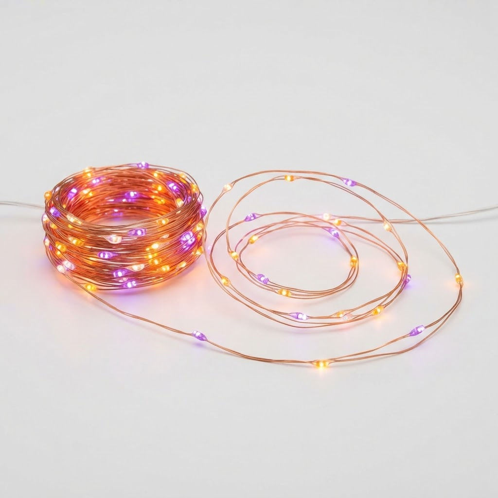 Halloween String Lights (Purple & Orange)