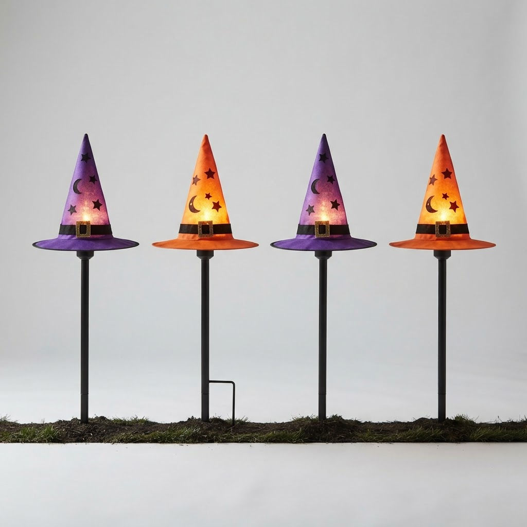 Witch Hat Pathway Lights (Set of 4)