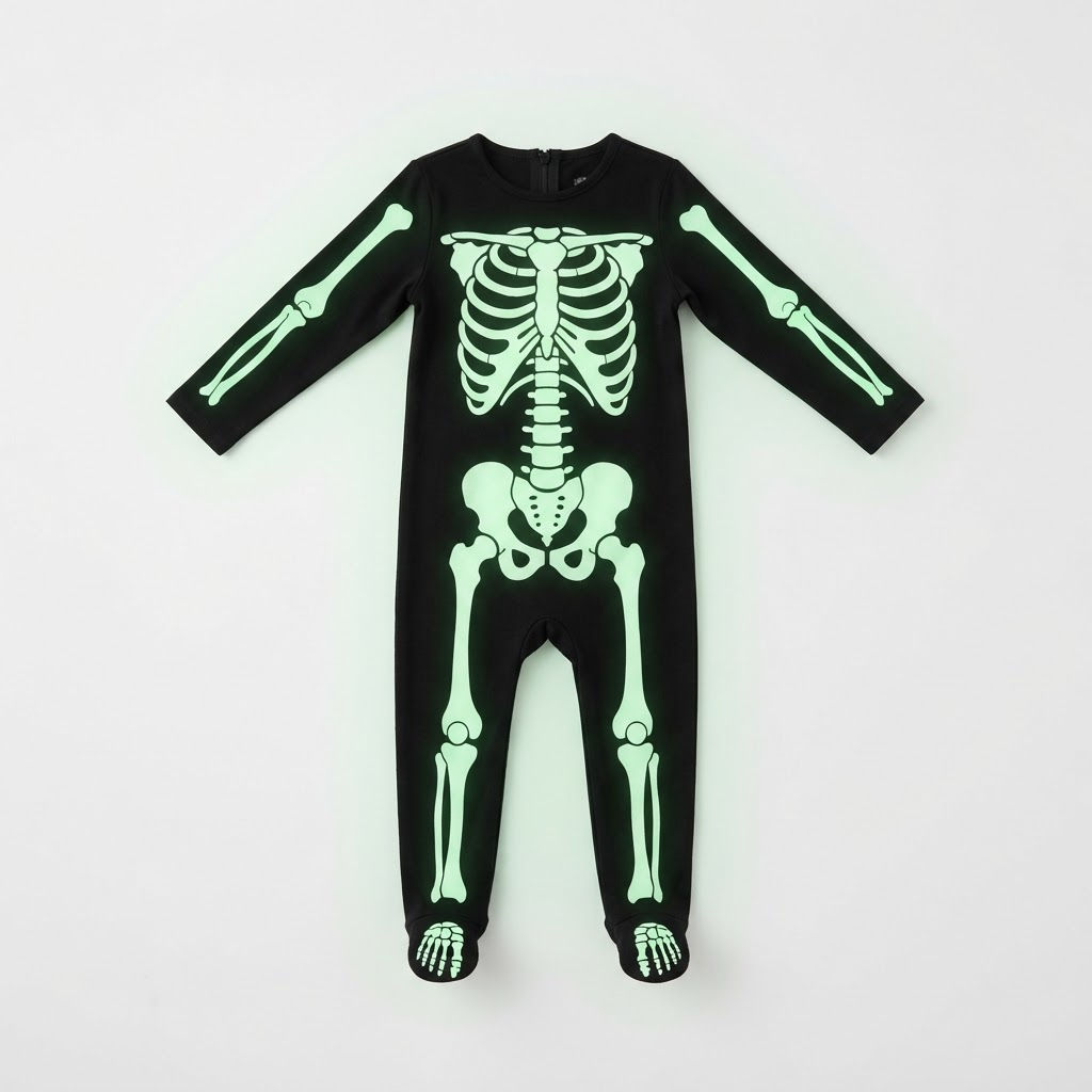 Kids' Glow Skeleton Costume