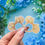 Thumbnail: Gold Sequin Mickey Mouse Ears and Backpack Sticker Set | Glossy or Matte Paper