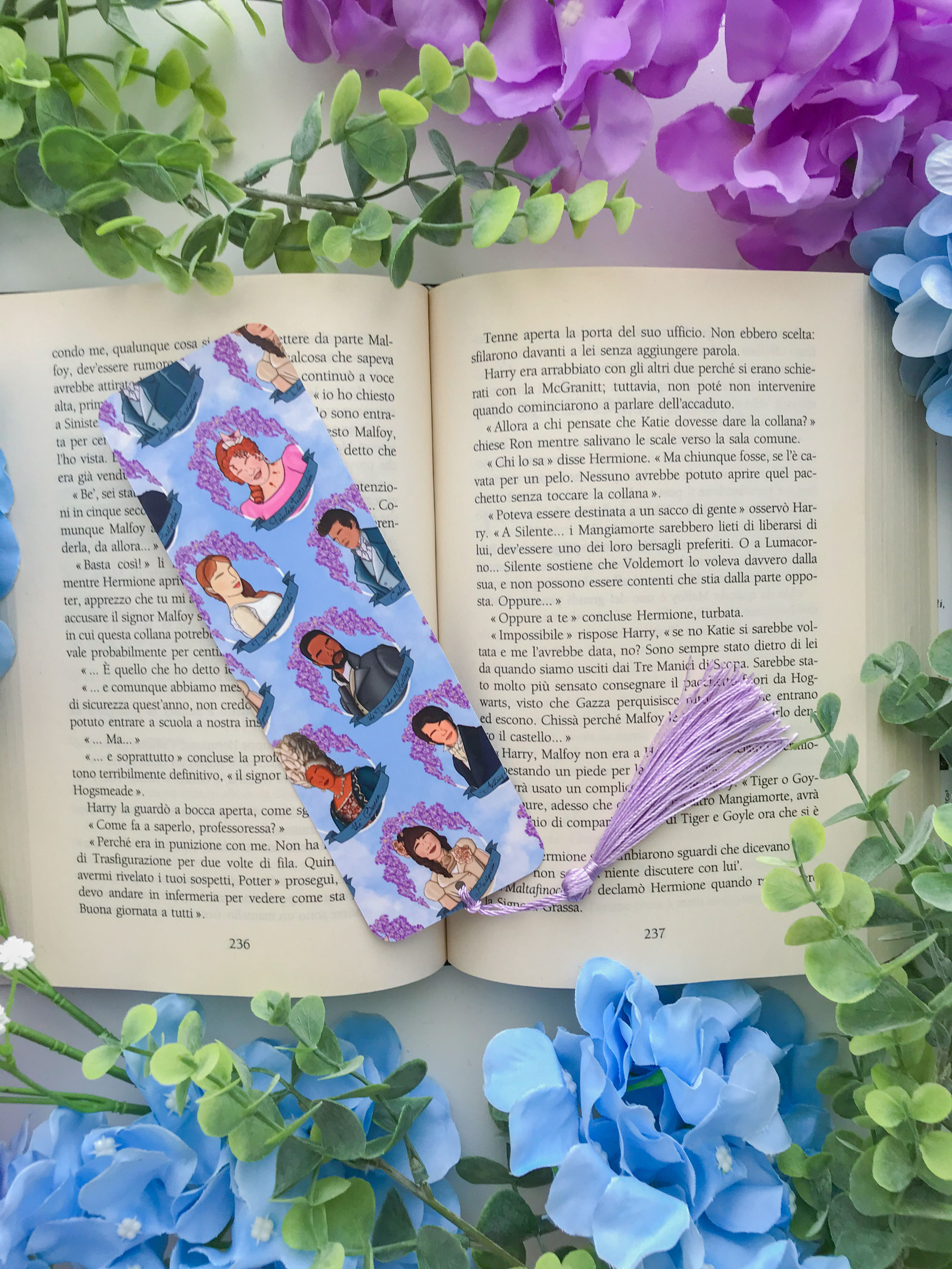 Bridgerton Bookmark with The Duke, Daphne, Anthony, Penelope | Double Sided