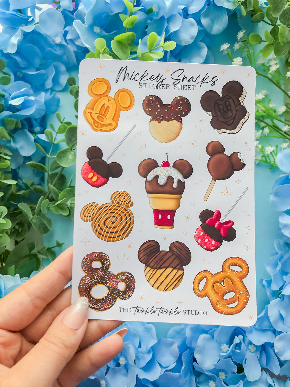 Thumbnail: Mouse Shaped Snacks Sticker Sheet | A5