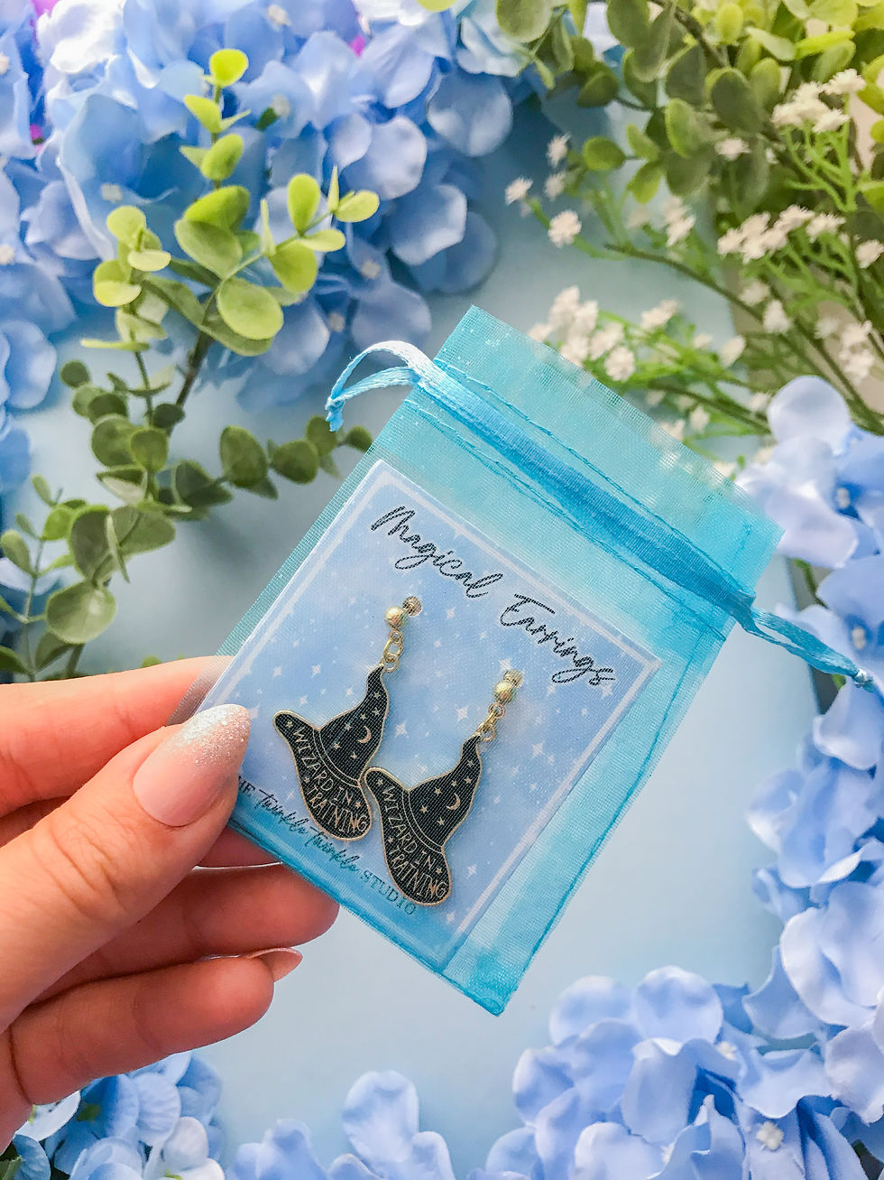 Thumbnail: Harry Potter Inspired Wizard in Training Magical Earrings | With Pouch