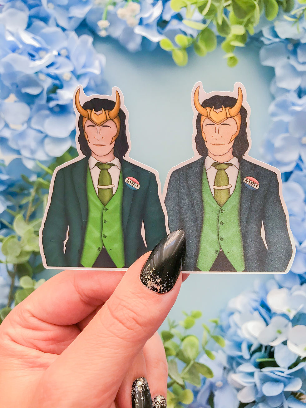 Thumbnail: LOKI Laufeyson God of Mischief Complete 5 Sticker Set | Glossy / Matte Paper