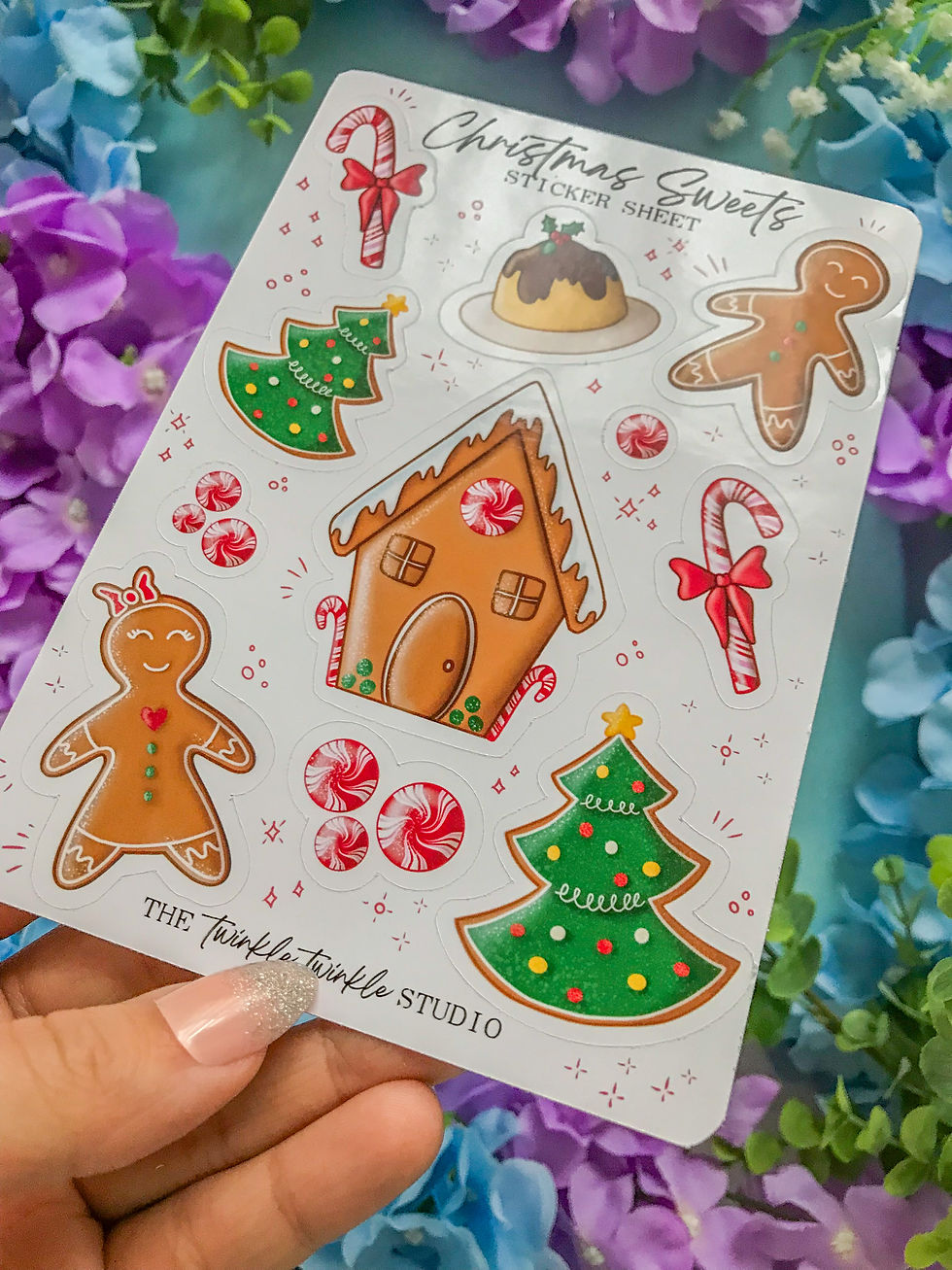 Miniature : "Christmas Sweets" Sticker Sheet | A5