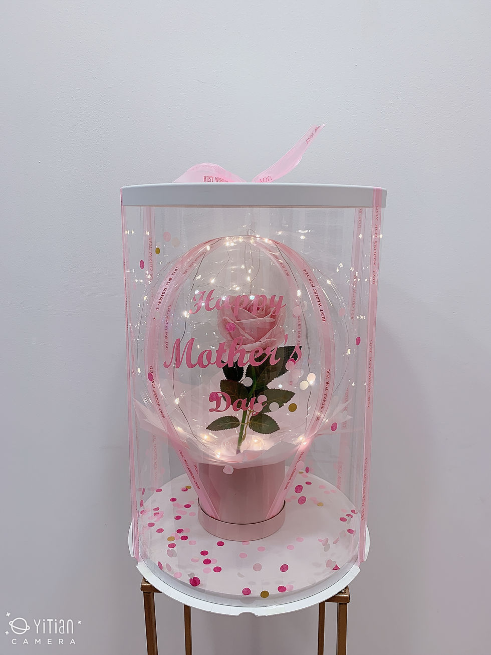 Thumbnail: ROSE BALLOON BOX  PINK