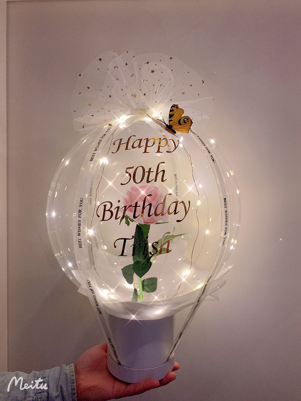 Thumbnail: ROSE BALLOON BOX  WHITE