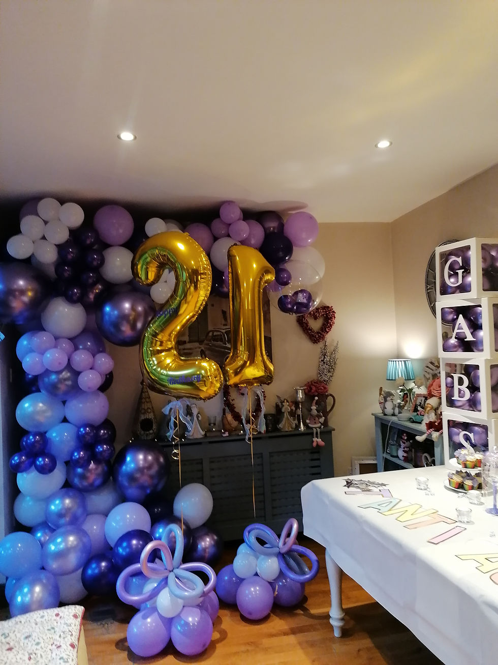 Thumbnail: ORGANIC BALLOON GARLAND  - - PURPLE