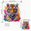Thumbnail: Colorfull tiger Textiel Sticker | DTF Sticker | Strijkbaar