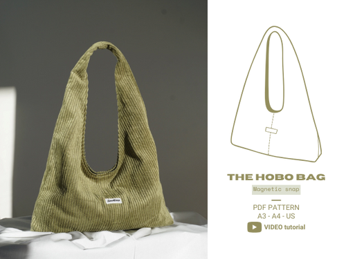 THE HOBO BAG (Magnetic snap) | ELEVENGOODPATTERNS