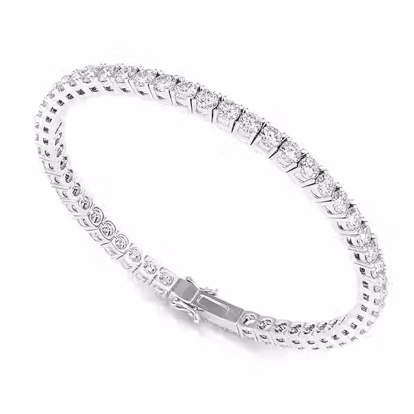 Thumbnail: VVS Round Brilliant -Cut Tennis bracelet