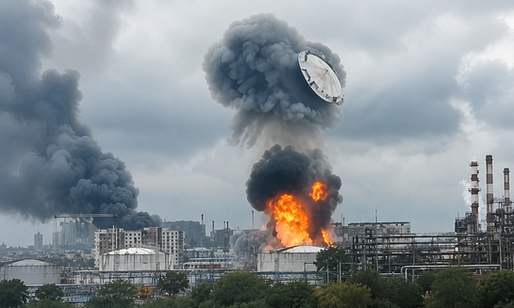 Ukrainian Drones Strike Russian Oil Refinery