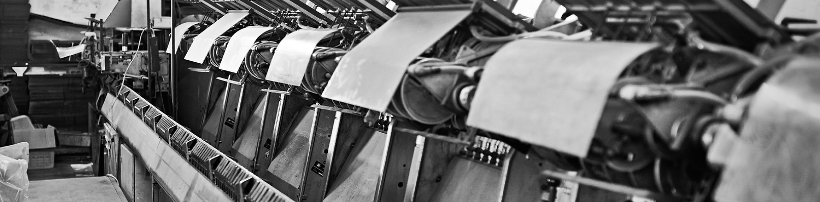 The original presses for the Huntsville Newspaper 