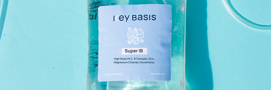 Super Immune Boost IV drip bag from Key Basis IV, delivered in Miami