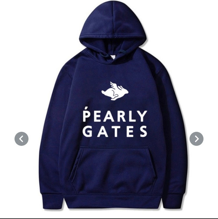 Thumbnail: PEARLY GATES “White Rabbit” Unisex Hooded Pullover Sweatshirt