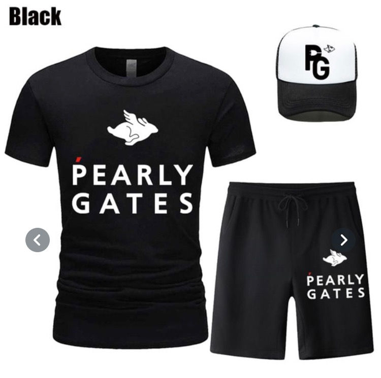 Thumbnail: PEARLY GATES Men’s  3 Piece T-Shirt + Shorts +Free Hat = S