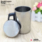 Thumbnail: 500ml Stainless steel cup double-layer water cup with lid/ tea cup