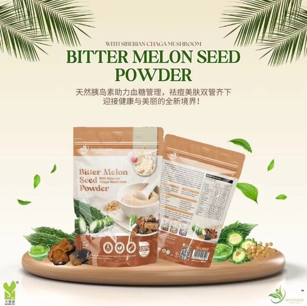 縮圖：(T&I) Nutrishine Bitter Melon Seed Powder with Siberian Chaga Mushroom 500g 苦瓜籽