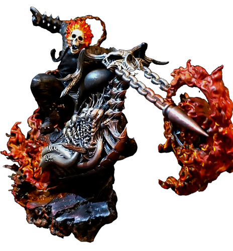 MARVEL Ghost Rider Statue Collectible | Wargames Studio