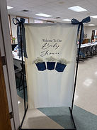 Canvas Fabric Welcome Sign