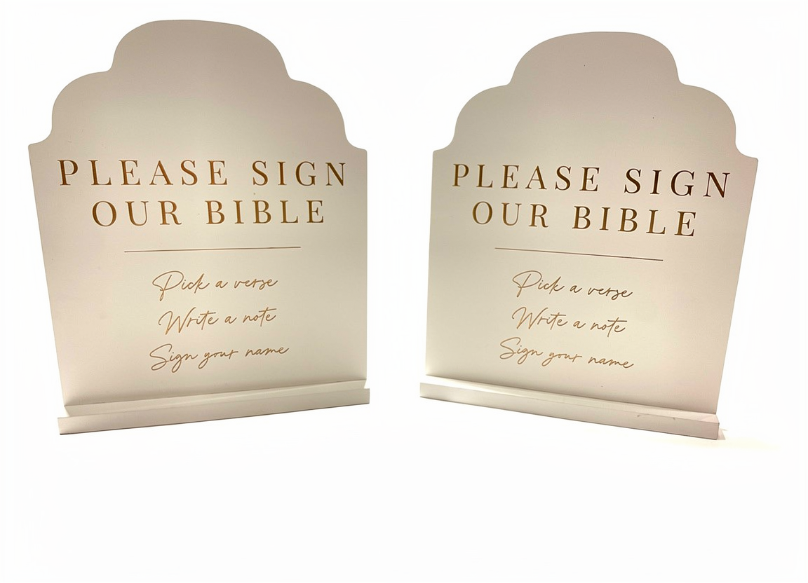 Sign our bible 