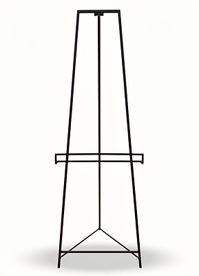 Black metal stand