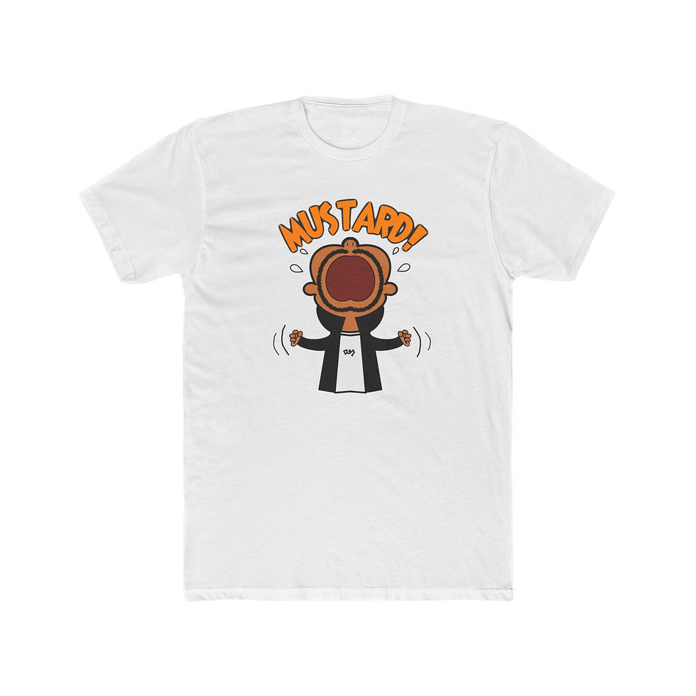 Thumbnail: Mustard Enthusiast Unisex Cotton Crew Tee